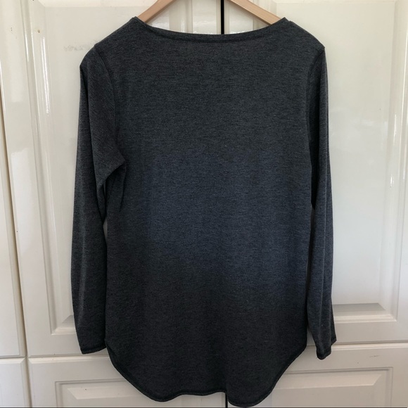 Joe Fresh Active charcoal long sleeve top - Size m - Picture 2 of 4